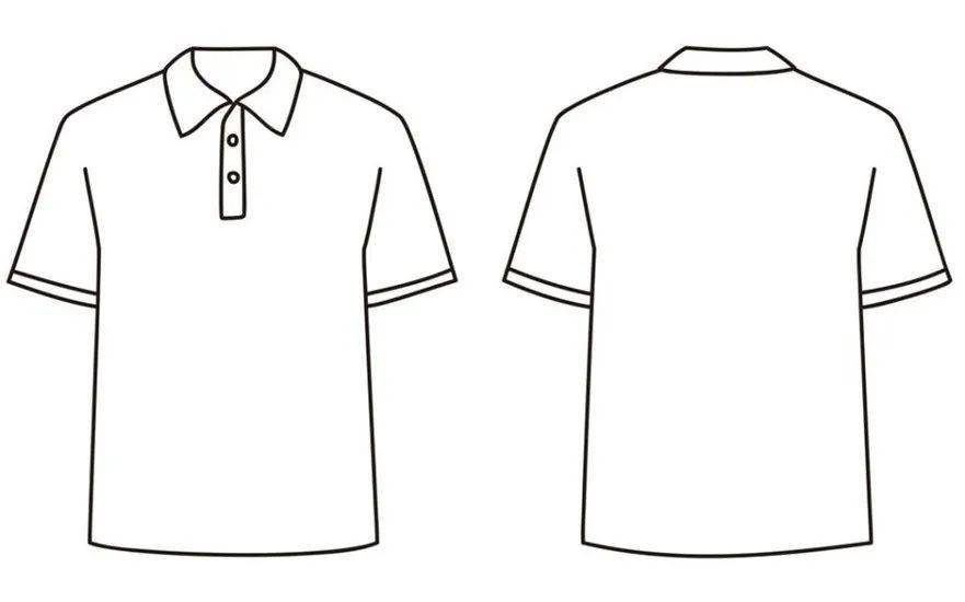 包括但不局限于短袖t恤,polo衫,卫衣等,效果模板图如下:(4)作品用色不