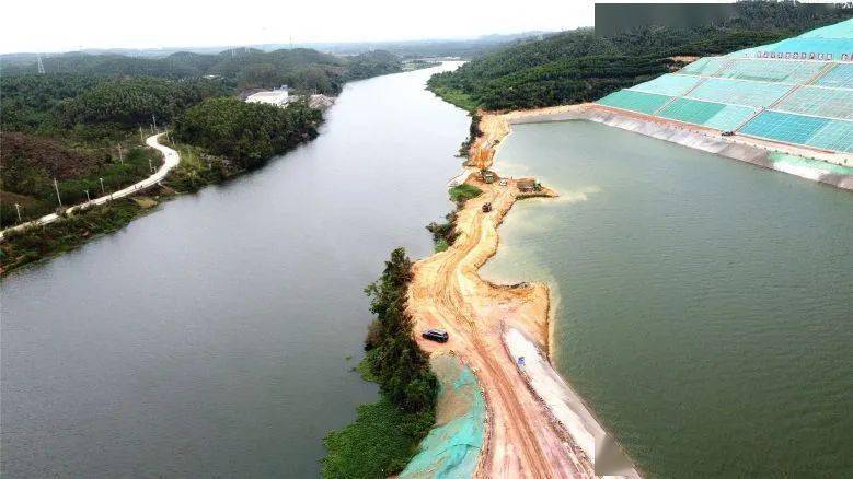 平陸運河建設最新近況:平山島,五橋段,大量工程機械已經進場_欽州