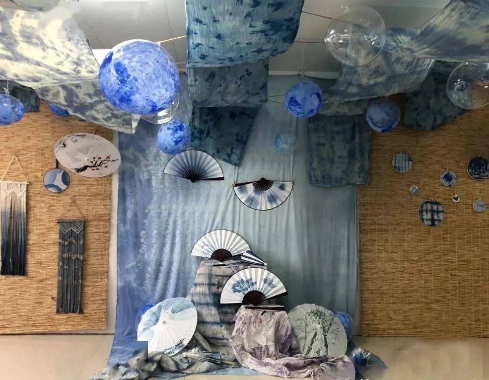 布里生花,你一定不能错过的幼儿园扎染风环创,艺术感爆棚~|环创分享