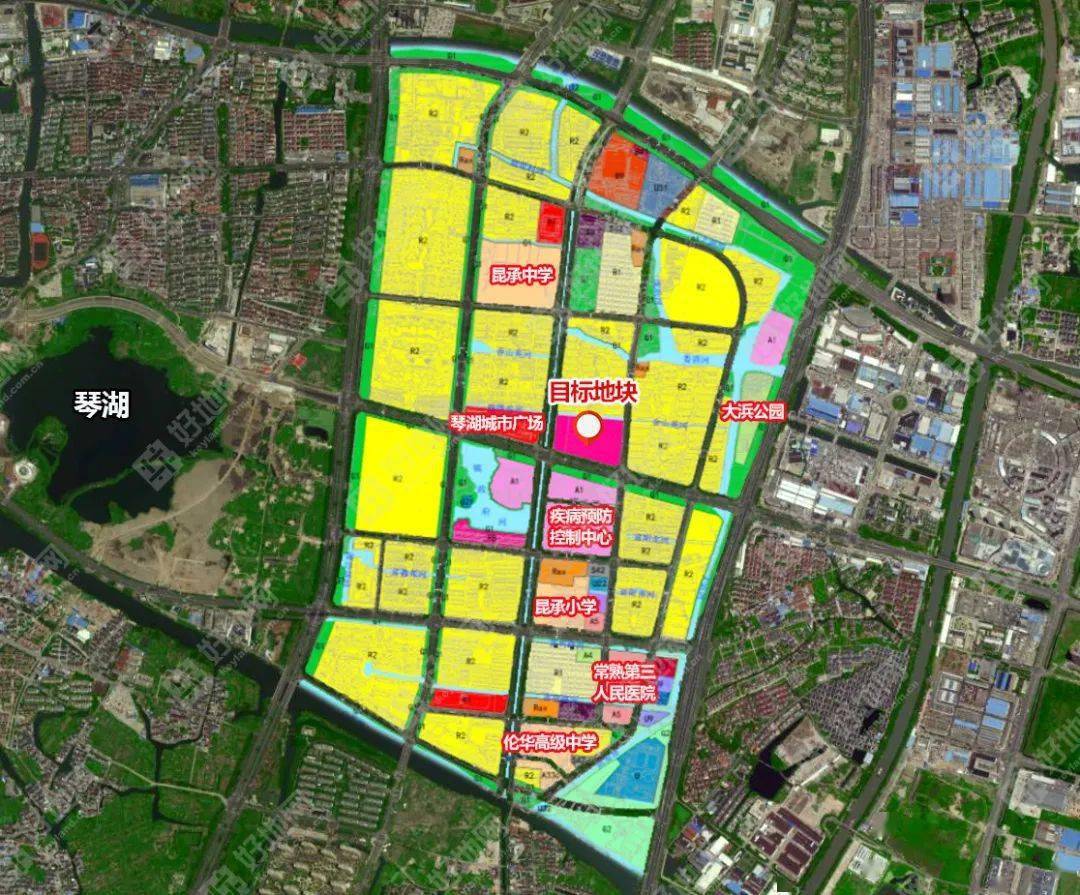 常熟昆承片区控规调整公示,新增1宗涉宅地块,面积4.
