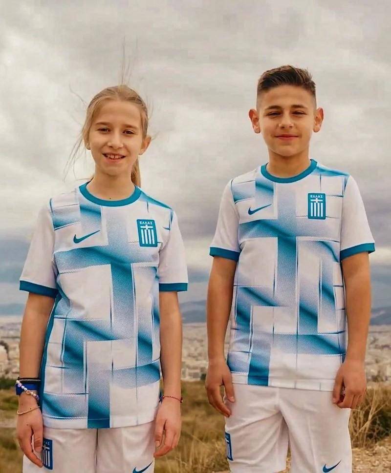 耐克发布希腊国家队2023/24年主场球衣_蓝色_白色_传统