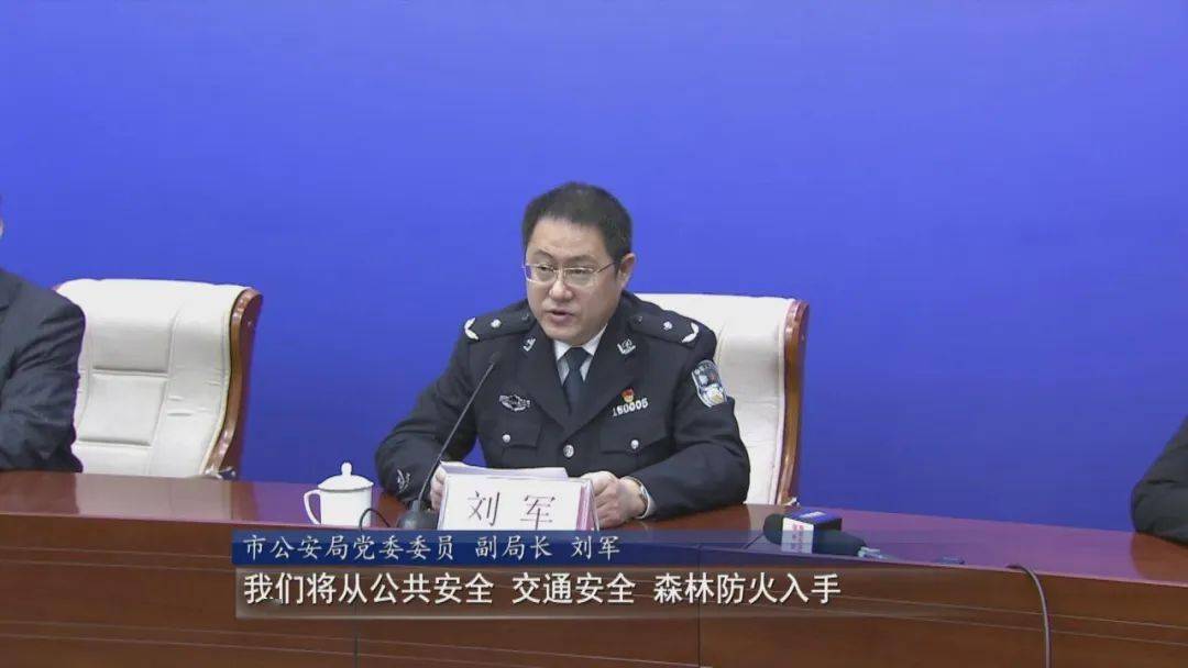 市公安局党委委员 副局长 刘军:我们将从公共安全,交通安全,森林防火
