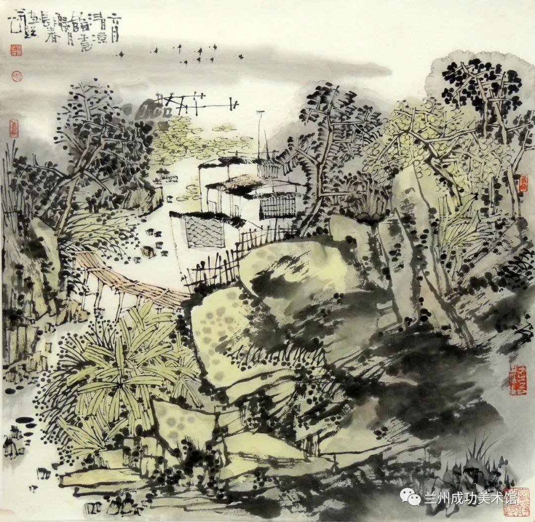 艺海钩沉】山水画中的开合起伏_搜狐网, image size:1080x1055