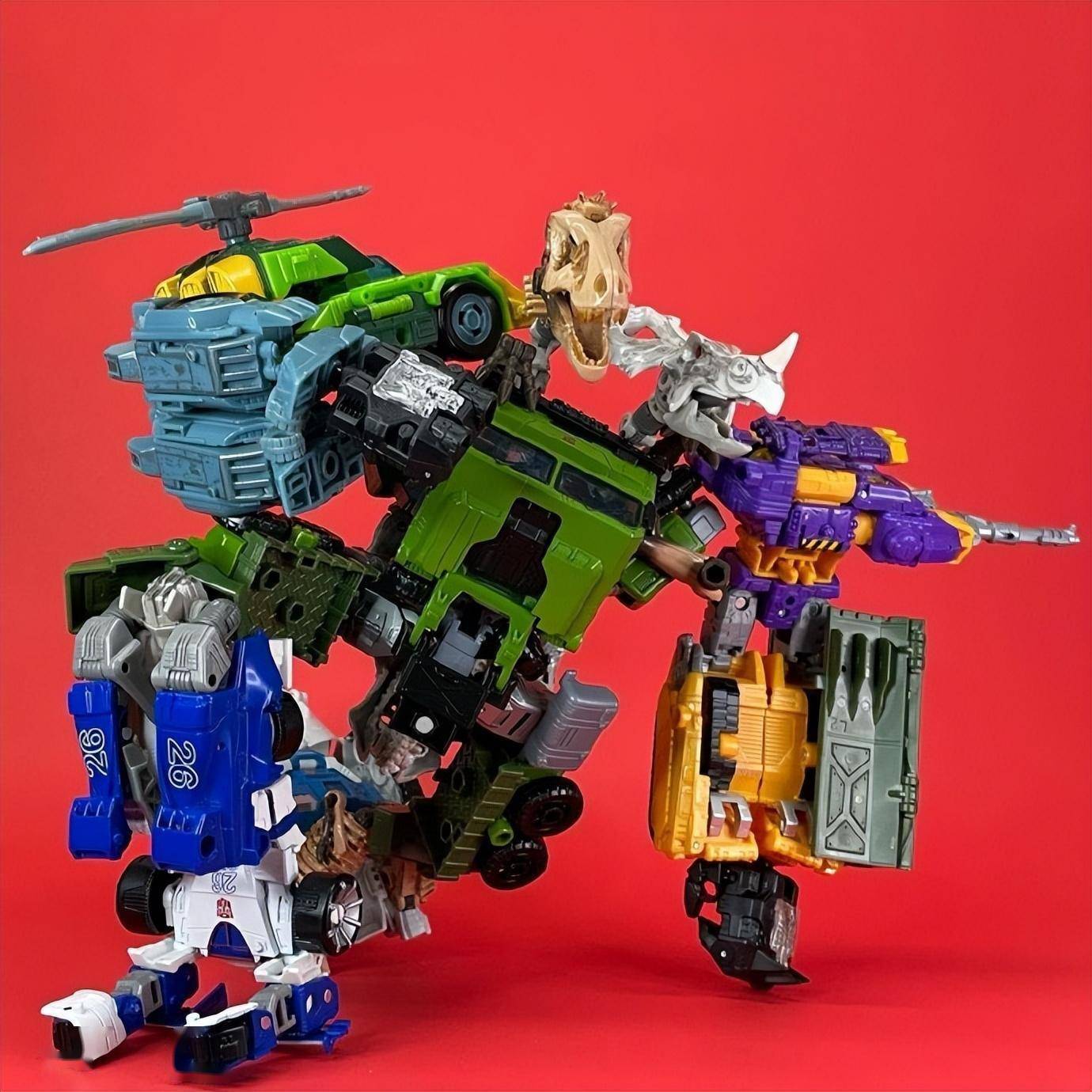 变形金刚趣味改造,雷霆救援队组合金刚_模型_合体_系列