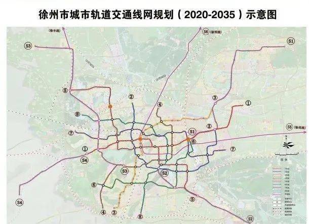 徐州地铁规划图2030图片