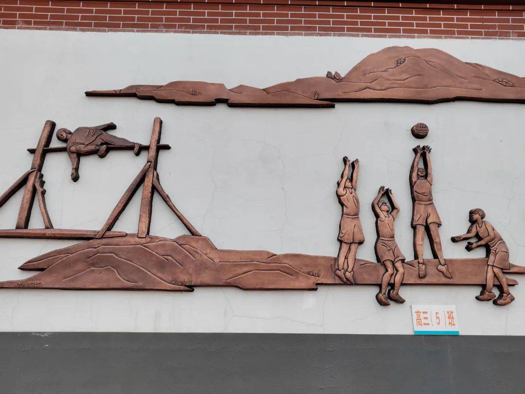 铜陵一中校史和体育文化浮雕墙揭幕,为校园增添文化坐标_时期_温良