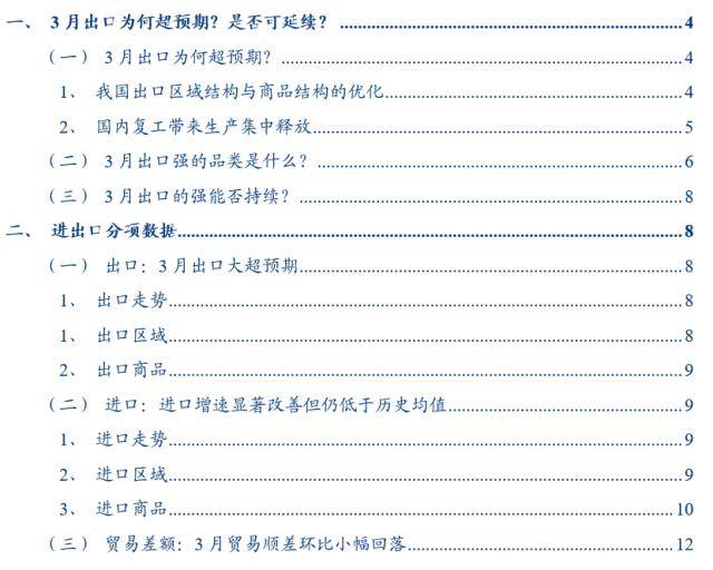 3月出口超预期有四大原因,宏观影响评估:短期政策“大招”概率降低_汽车