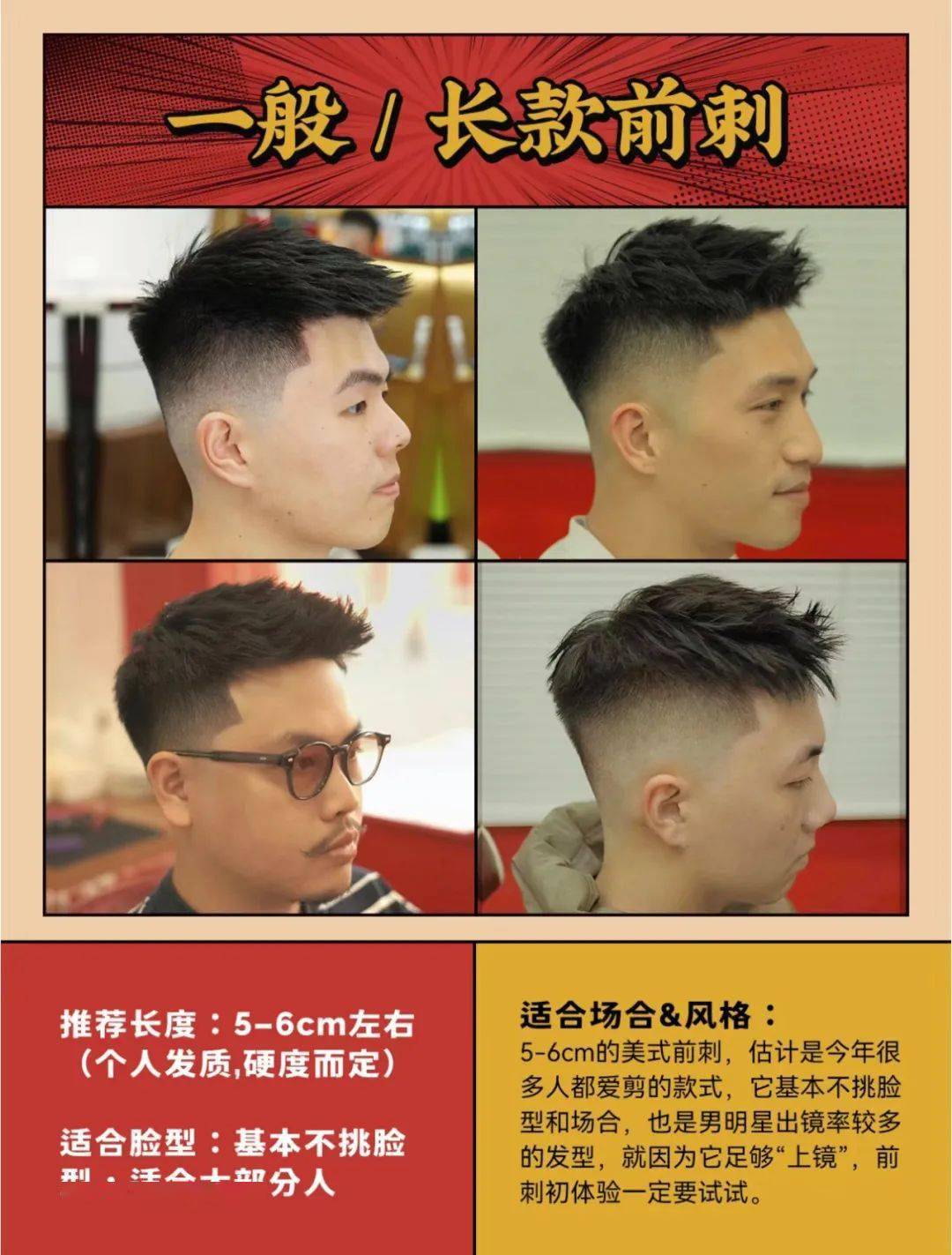 爆款男生发型-前刺,哪一款适合你?_场合_cm_造型