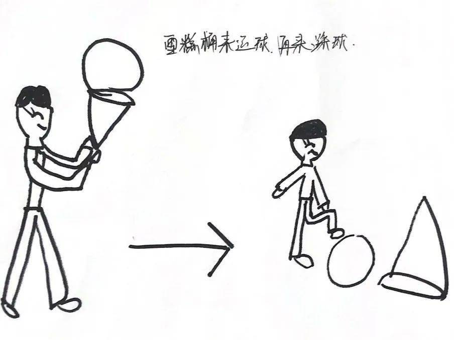 雪糕桶多绕一次再踩球,就不用来回放雪糕桶了.