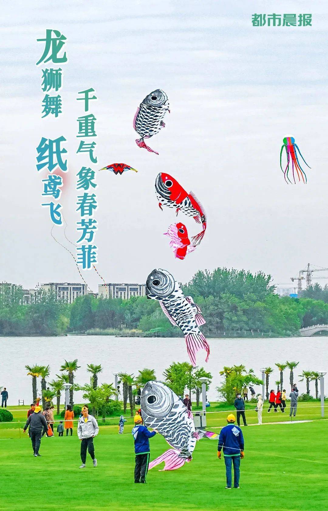 4月21日晚,第六届大龙湖风筝节,"幸福江苏"2023年江苏省风筝挑战赛暨