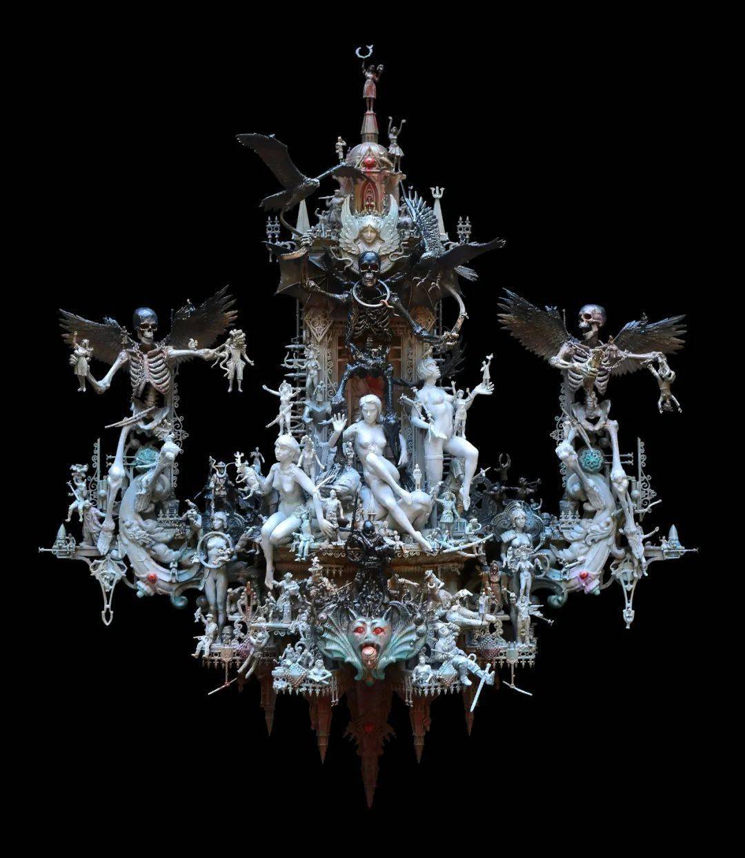 kris kuksi | 极致繁复而华丽的哥特式雕塑_作品_细节_超现实主义