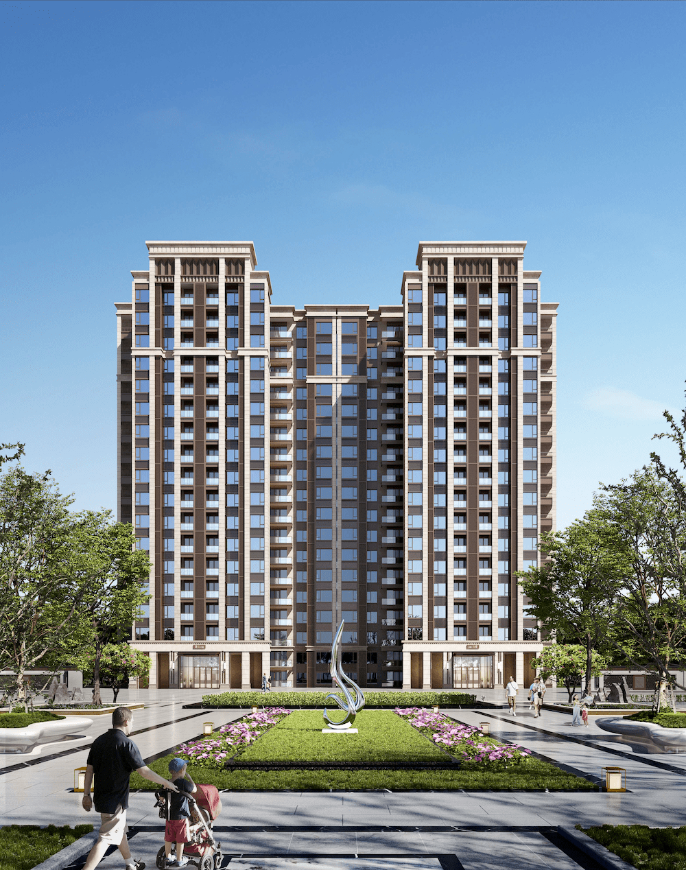 南充江东大道一纯新盘上市,仅有住宅房源205套_景城_建面_设计