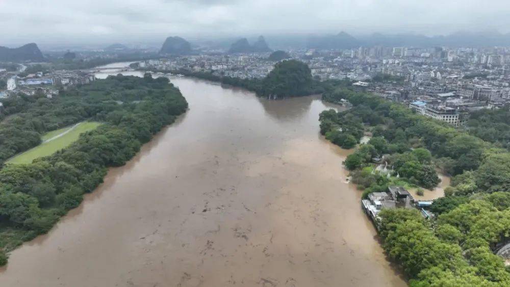桂林已迎来2023年首场超警洪水69 69