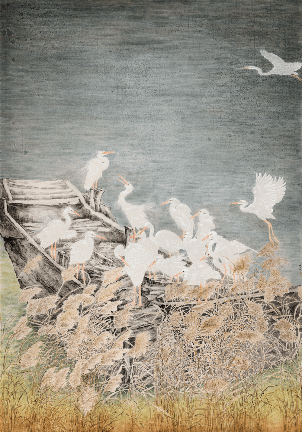 画 134cm×156cm 江西倪惠明 小长假 中国画 190cm×178cm 山东钱磊