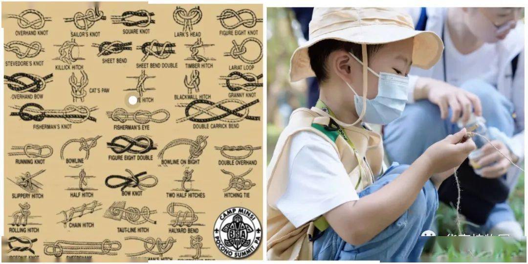 野外生存是一项非常刺激和有趣的活动,在野外生存中,绳结是必不可少的