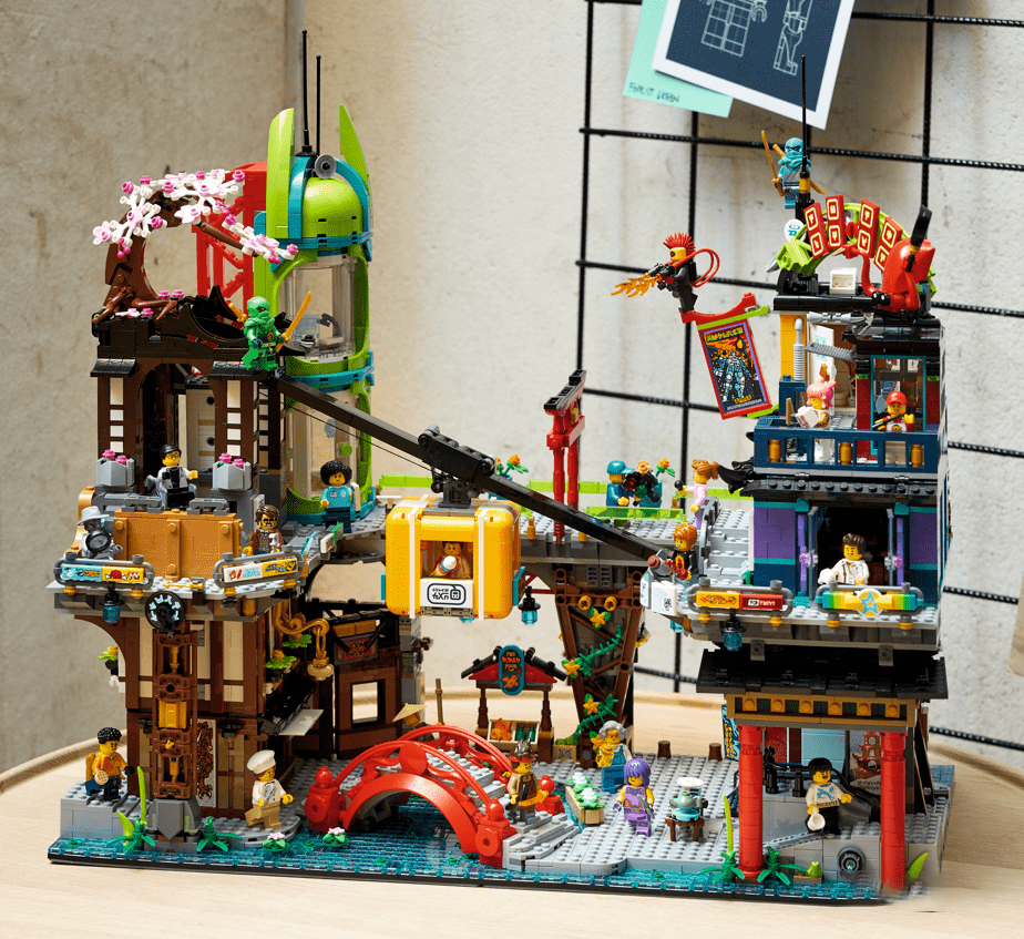 新品预告~ lego乐高幻影忍者71799忍者城市市集_工作_上市_时间