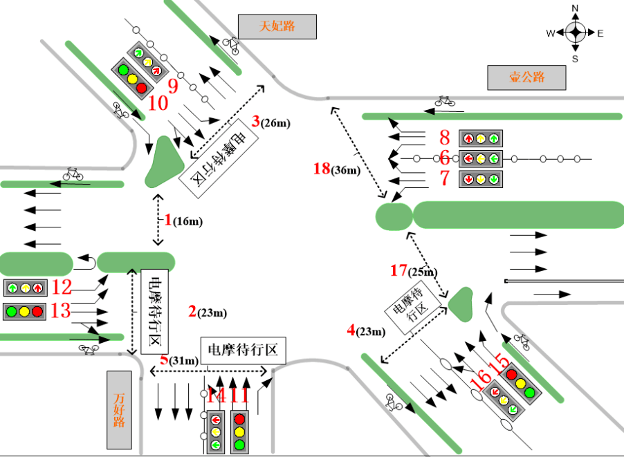 岔路口地图图片