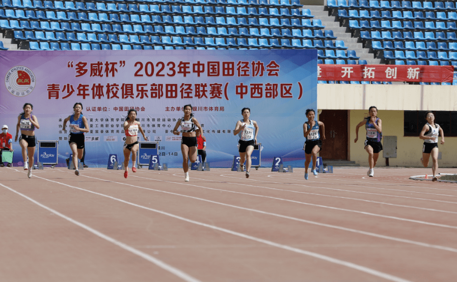 2023年中国田协青少年体校俱乐部田径联赛(中西部区)在银川贺兰山体育