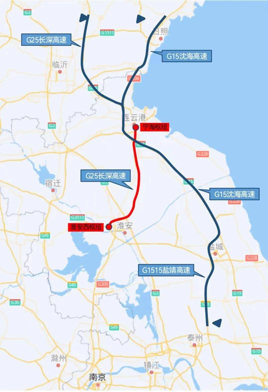 g25高速公路线路图图片