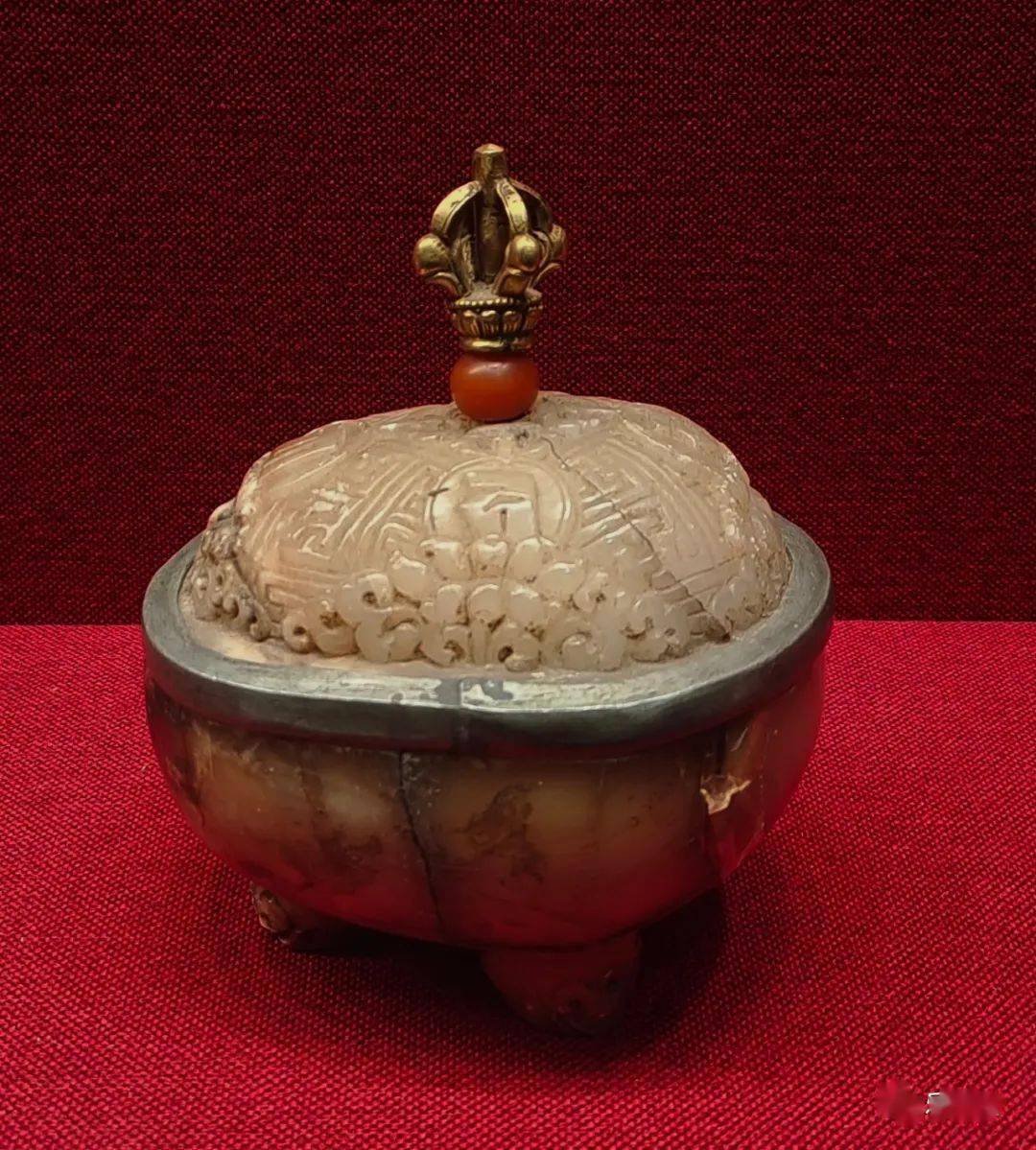 ♢分銅 花卉図紋香炉 唐金 江戸 幕末 文化文政コレクション骨董品