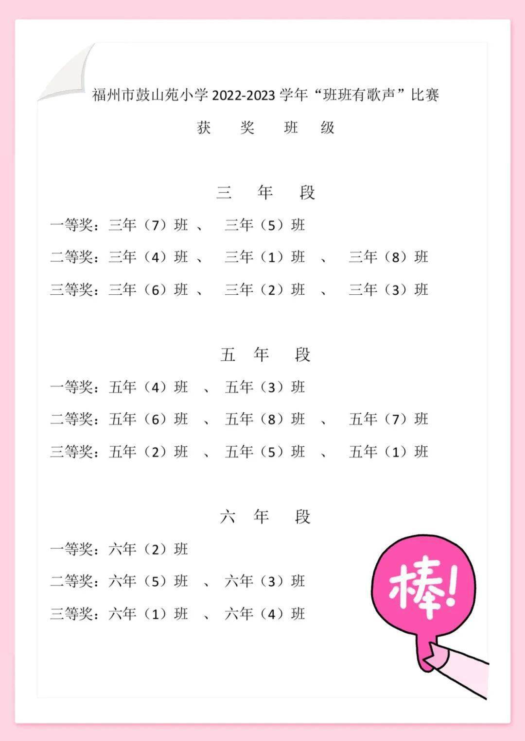 让每一首歌都化作一捧鲜花,装点鼓山苑小学的每一个角角落落.