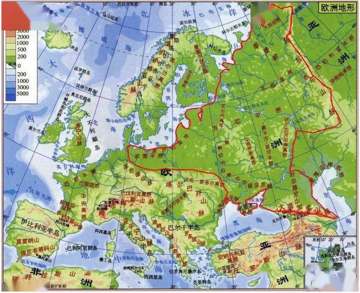 东南西北中,欧洲地理区位是如何划分的?