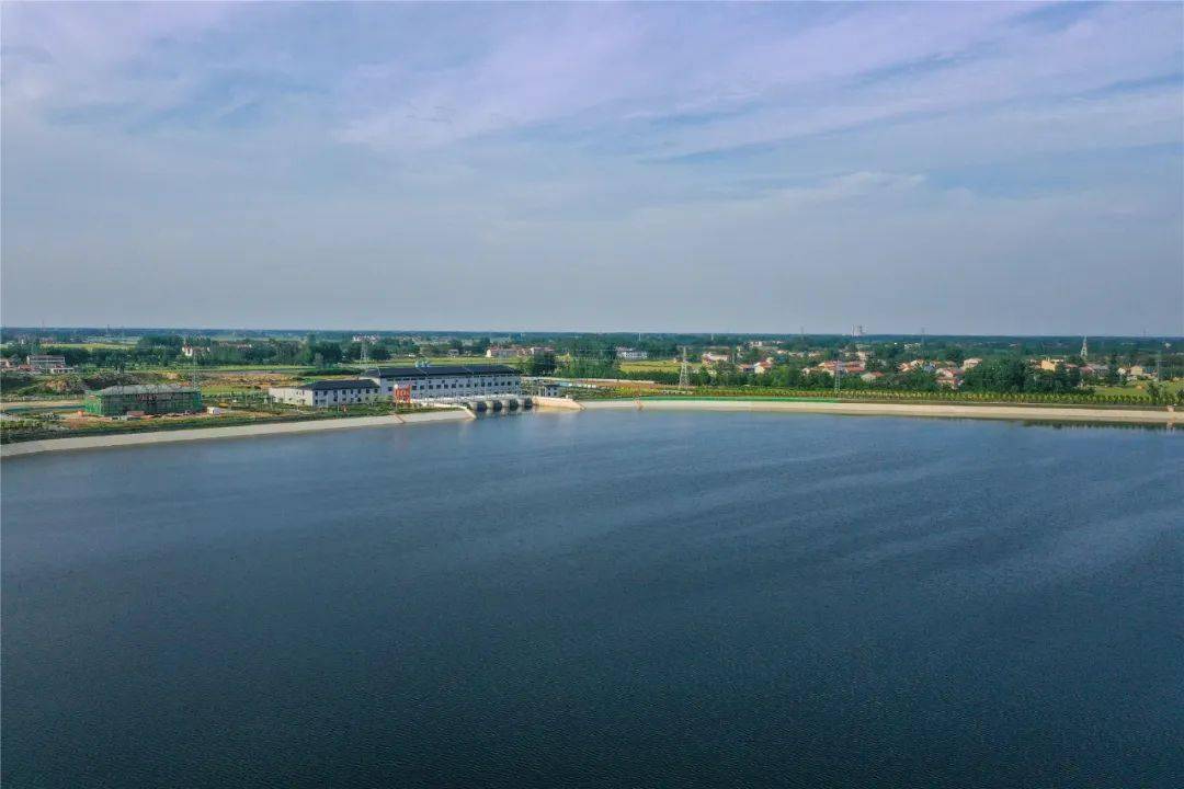 柘城"元宝湖",这也太美了!_供水_江济淮_蓄水库