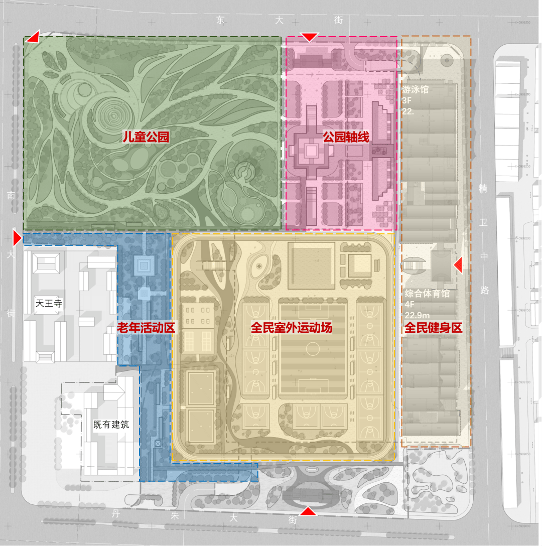 公园空间结构分析图图片