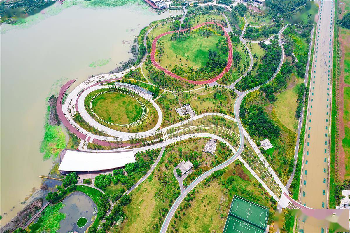 江夏中央大公园美如画_市民_娱乐_胜地