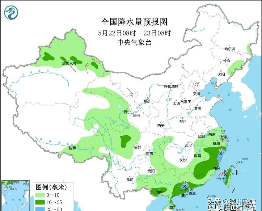 5月22号天气预报:新一轮降雨来袭,大雨暴雨分布在下列地区,小满农谚咋