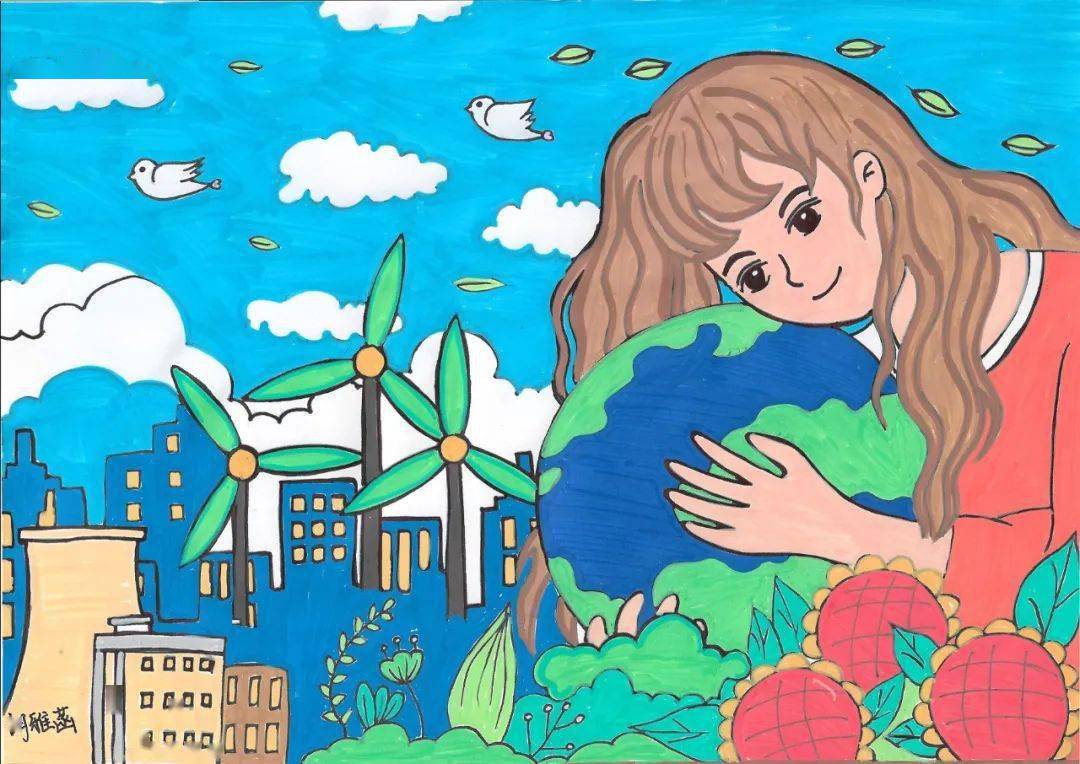 环境保护幼儿绘画作品图片