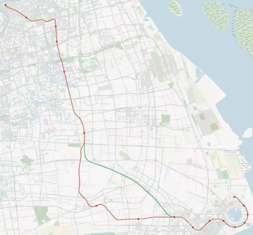 西线方案:是新场经奉城,四团到泥城;陆家嘴段至新场,泥城至滴水湖,这