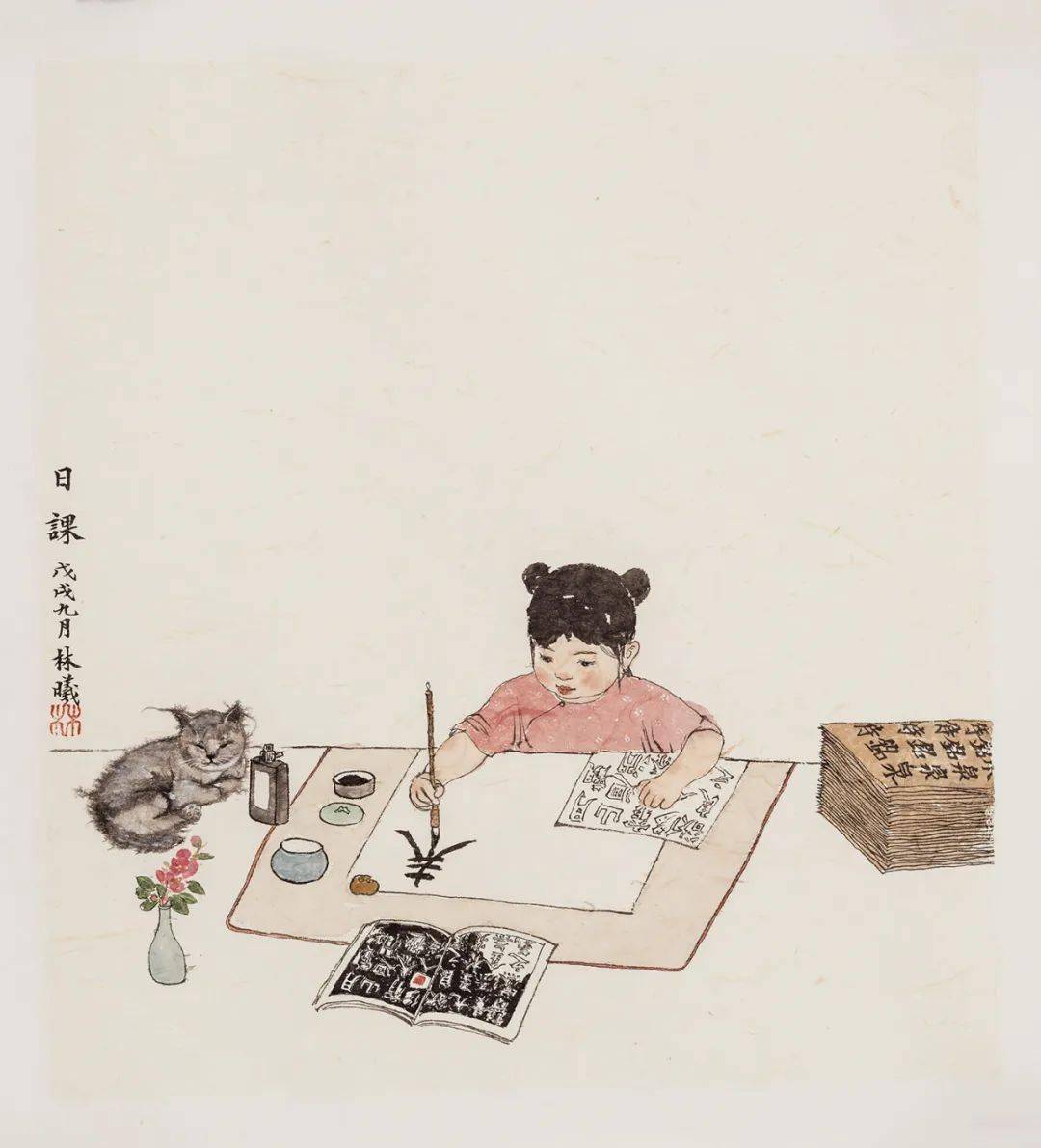 水墨艺术家林曦:我会不会让自己的孩子学艺术?_妈妈_人生_亲爱的