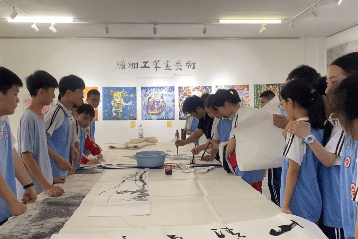 李达中学美育进校园活动启动仪式举行_工笔画_艺术界_文化