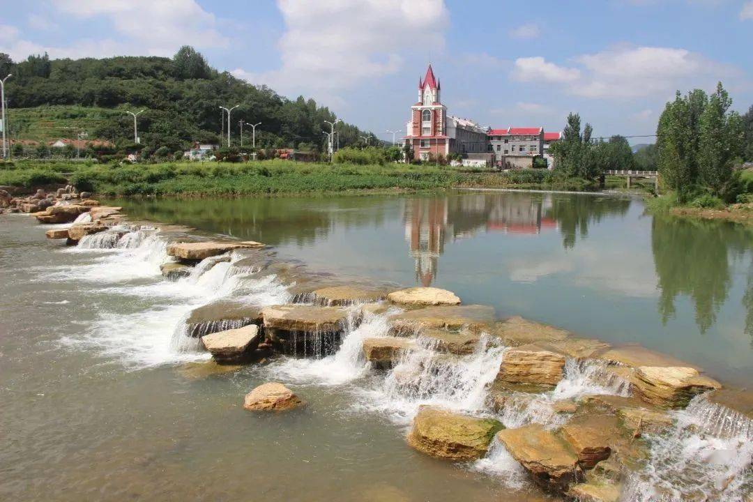 【一河一景区 一园一风情】崔家峪镇清源河公园水利风景园_沂水_旅游