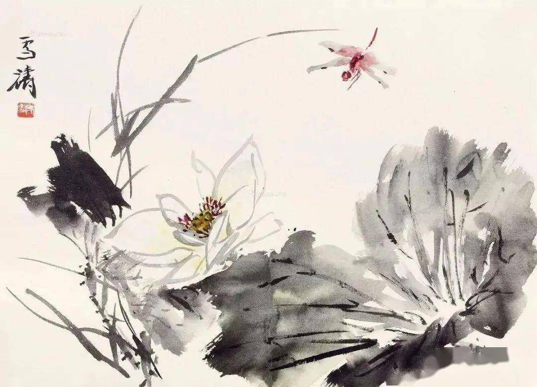 王雪涛画荷欣赏!