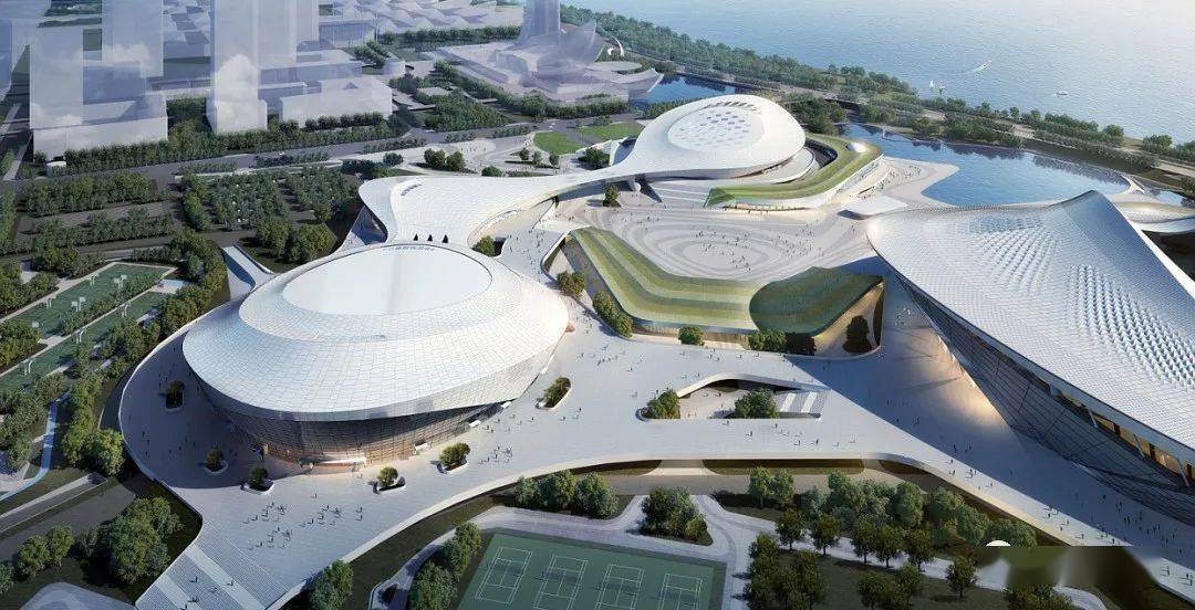 要求设计兴建是按照能举办全运会和亚运会厦门奥体中心总建筑面积53