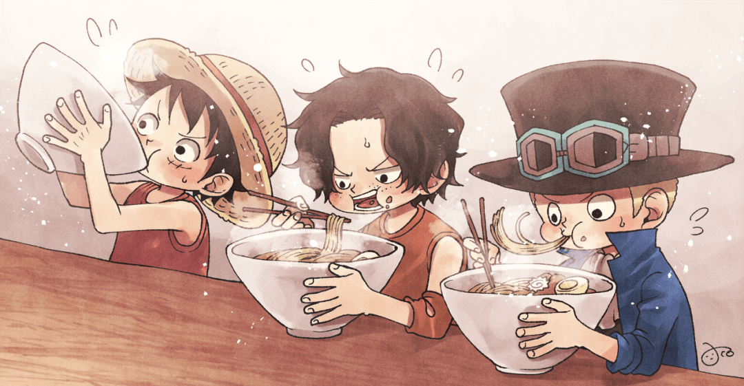 海贼王asl三小只插图_aco