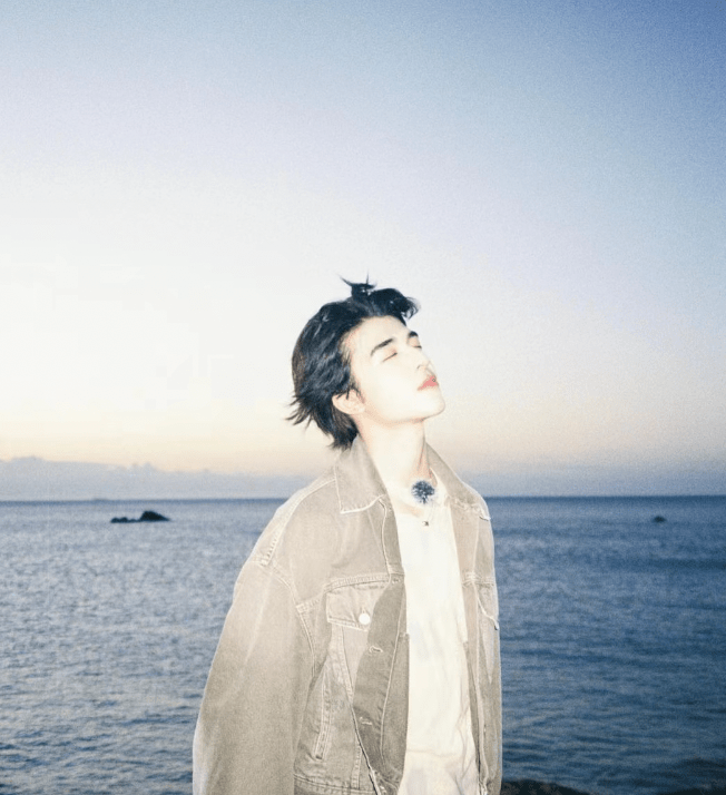 夏日海边限定男友,有点blue_照片_人物_大海