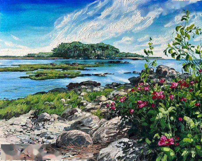 绘画 | 夏日原野,清风芬芳馥郁.