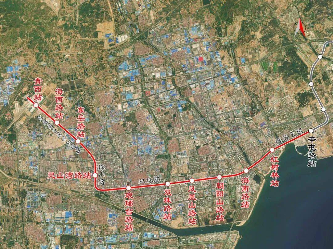 地铁2号线黄岛段图片