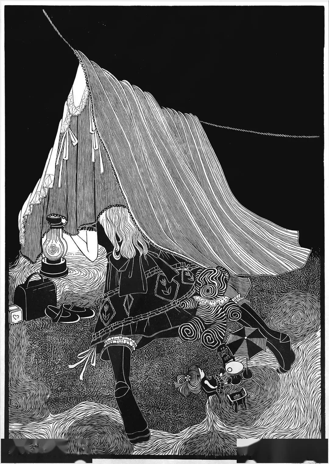 5cm指导老师:武将,康剑飞,谭坦《环形废墟》 木刻拓印 75×117cm指导