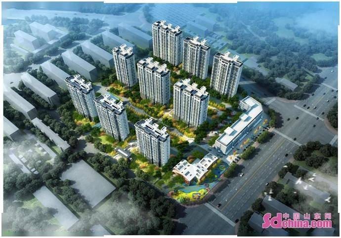 泰安市泰山区金星片区城中村改造项目回迁楼首栋封顶 跑出回迁"加速度