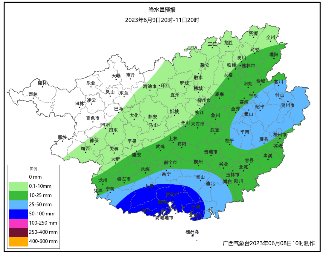 北海银滩镇降雨量417.5毫米!桂西北干旱持续_地区_气象_桂南