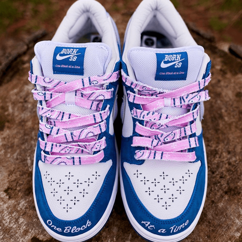 born x raised x nike sb dunk low 发售定档!_鞋子_整体_白色