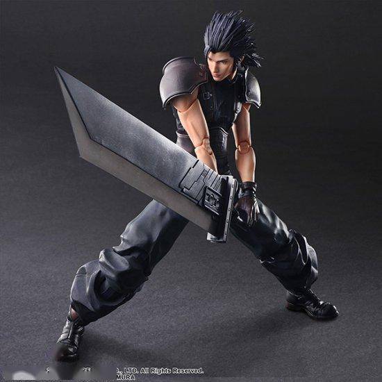 《ff7重生》扎克斯官方手办:多种姿势握持破大剑!_破坏剑_质地_发型