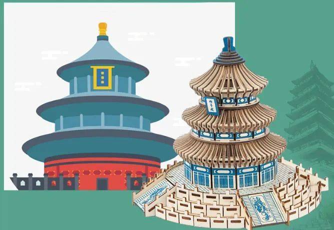 "中式建筑之美"天坛模型创意手工体验等你来→_活动_普陀区_时间