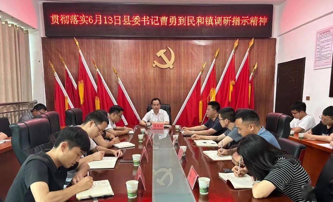 【民和为本】每日工作动态(6月13日)_镇党委_宣传_进行