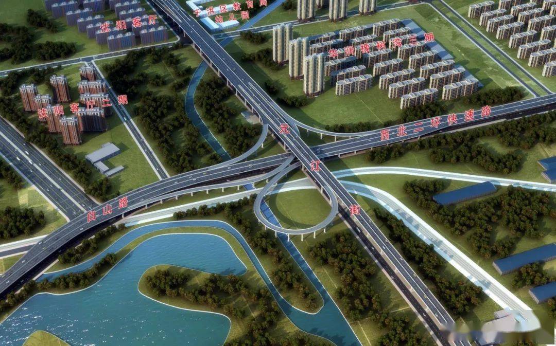 丁香湖旁"高架桥"已立,2023年底沈阳西北部交通不会再堵心了!