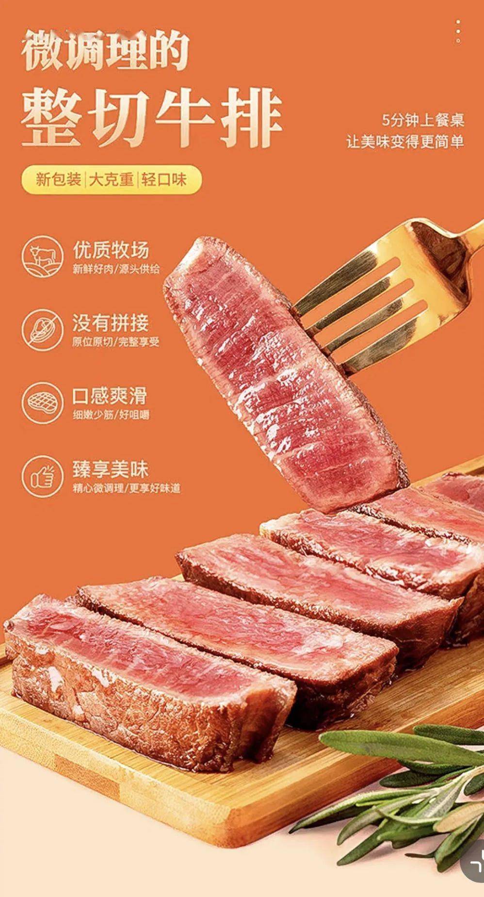 顶流西餐厅直供!巴西进口优质牛肉可溯源,品质生活就从一份牛排开始!